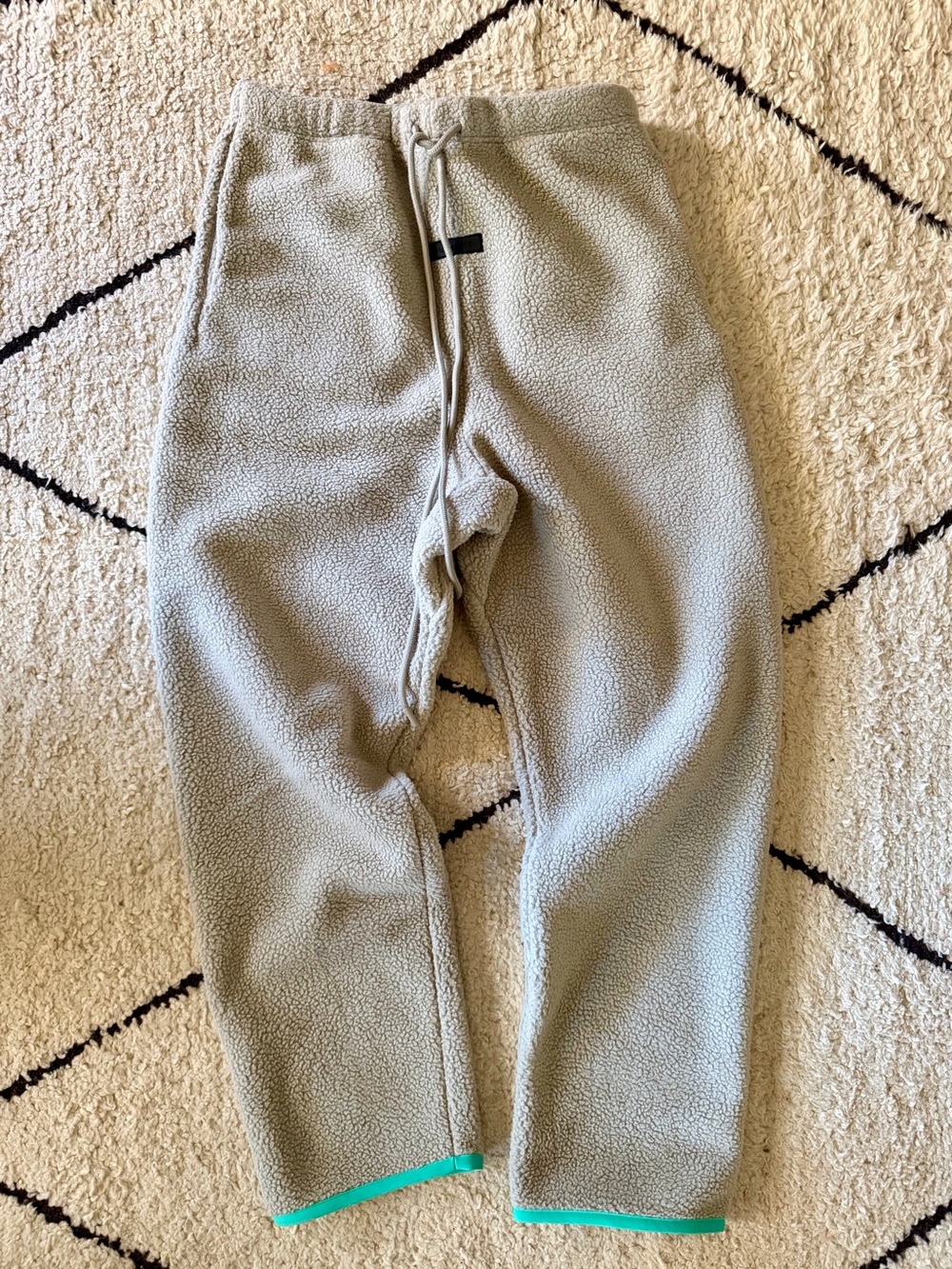Essentials Fear of God “Seal” Polar Fleece Jogger Pants Drawstring Tapered M
